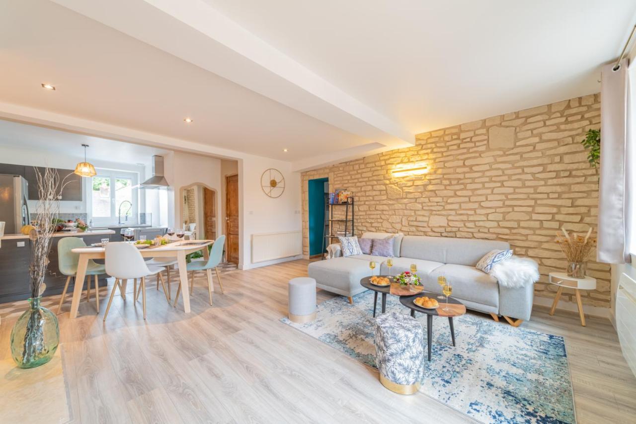 Cote Cour, 3 Chambres, Terrasses, Jardin Prive Avec Terrain De Petanque, Cave Voutee Corgoloin Екстериор снимка